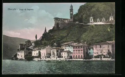 AK Morcote /Lago di Lugango, Panorama