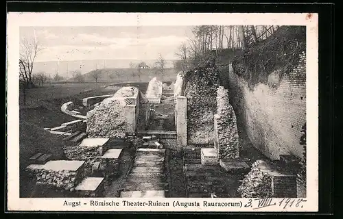 AK Augst, Römische Theater-Ruinen