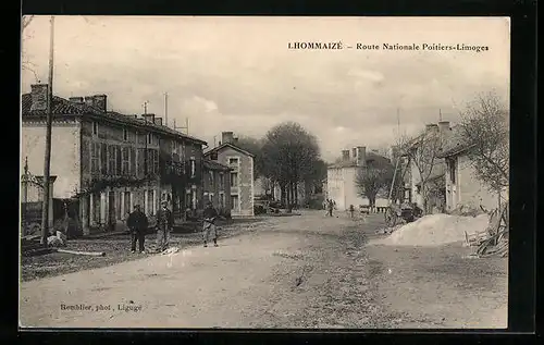 AK Lhommaizé, Route Nationale Poitiers-Limoges