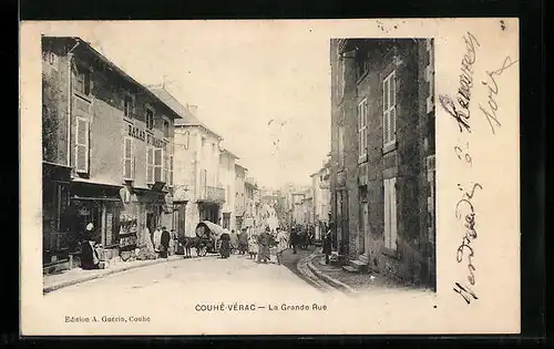 AK Couhé-Vérac, La Grande Rue