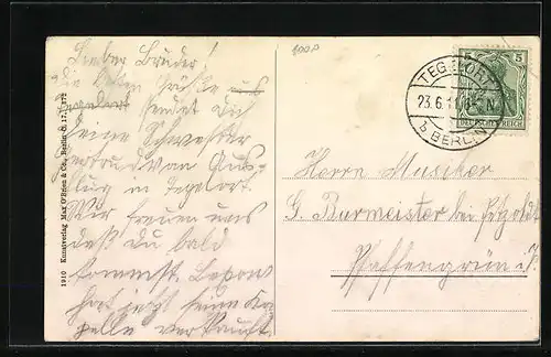 AK Berlin-Tegelort, Strandpartie mit Ufer-Gaststätte am Tegeler See