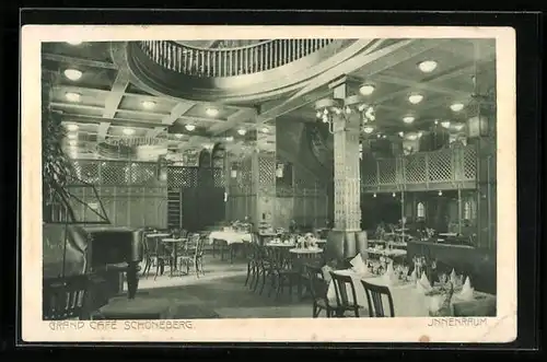 AK Berlin-Schöneberg, Grand Cafe Schöneberg, Hauptstrasse 23 /24, Innenansicht