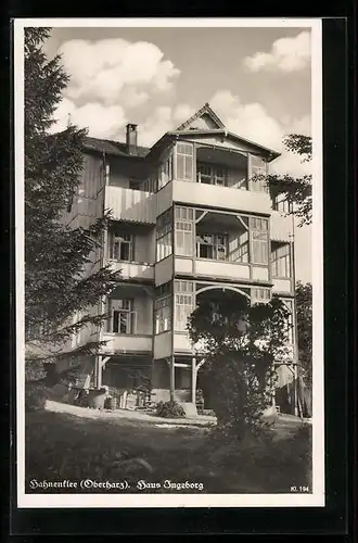 AK Hahnenklee /Harz, Siebel-Erholungsheim Haus Ingeborg