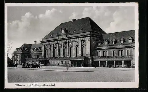 AK Hamm i. W., vor dem Hauptbahnhof