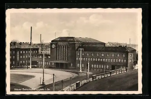 AK Zwickau i. Sa., Neuer Bahnhof