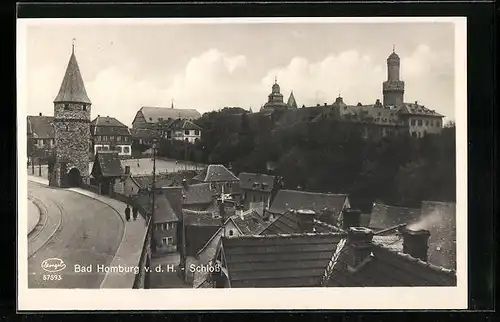 AK Bad Homburg v. d. H., Blick auf das Schloss