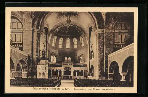 AK Homburg v. d. H., Innenansicht der Erlöserkirche