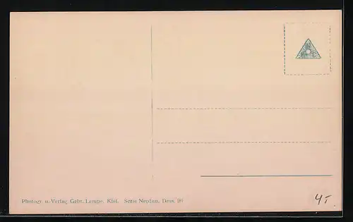 AK Kriegsschiff beim Abschuss eines Torpedos