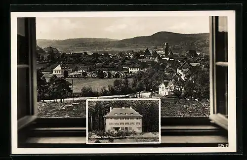 AK Weismain, Gauführerschule Bayer. Ostmark 1, Blick in die Stadt