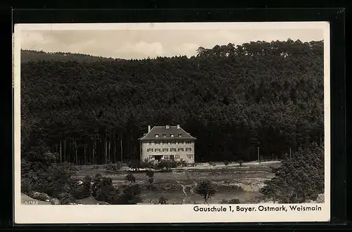 AK Weismain, Gauführerschule Bayer. Ostmark 1 mit Umgebung aus der Vogelschau