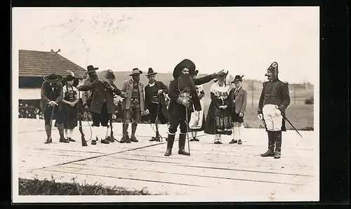 AK Altusried, Andreas Hofer-Spiele 1931, Spielszene