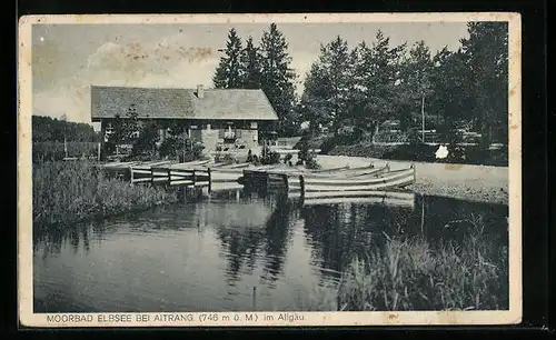 AK Aitrang /Allg., Moorbad Elbsee mit Booten