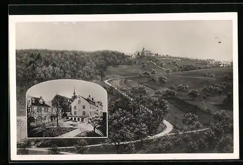 AK St. Chrischona, Ortspartie, Panorama