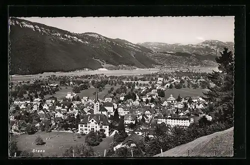AK Stans, Gesamtansicht mit Bergen