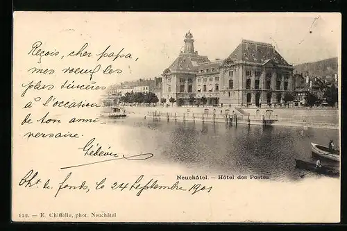 AK Neuchatel, Hotel des Postes