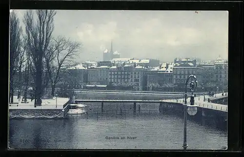 AK Genève, Panorama en hiver