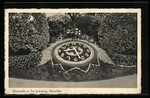AK Bad Godesberg, Blumenuhr Rheinallee