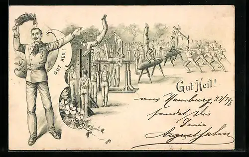 AK Turner am Pferd, am Barren und am Reck