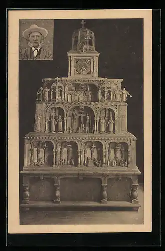 AK Goslar, Kunstuhr, Marktkirchhof 4, Prämiert Weltausstellung Chicago 1893