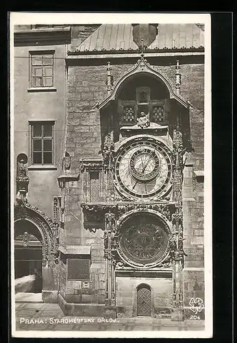 AK Praha, Staromestsky Orloj, Kunstuhr