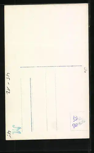 AK Frau und Junge mit einem Schlitten, Neujahrsgruss