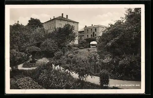 AK Herrnhut, Töchterschulheim mit Garten