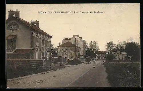 AK Montchanin-les-Mines, Avenue de la Gare