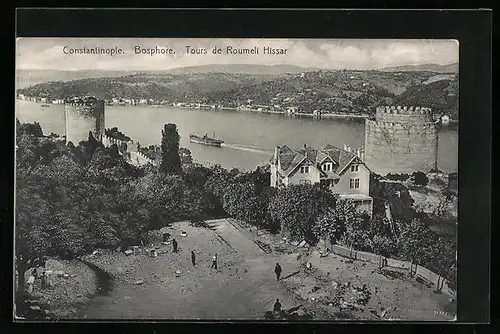 AK Constantinople, Bosphore, Tours de Roumeli Hissar