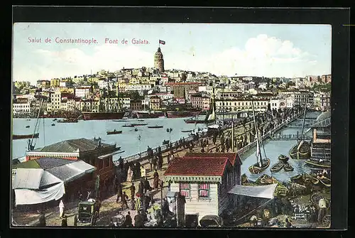 AK Constantinople, Pont de Galata
