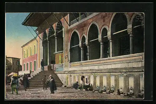 AK Constantinople, Fontaine des ablution de la Mosquèe Valida