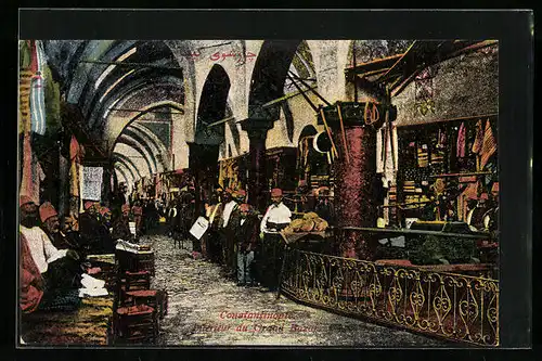 AK Constantinople, Intèrieur du Grand Bazar