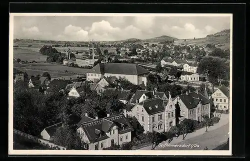 AK Seifhennersdorf i. Sa., Ortsansicht aus der Vogelschau