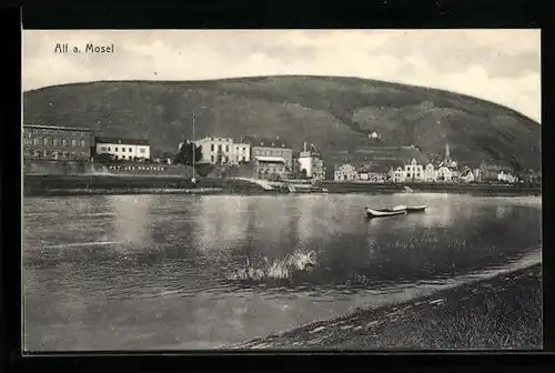 AK Alf a. Mosel, Ortsansicht über den Fluss