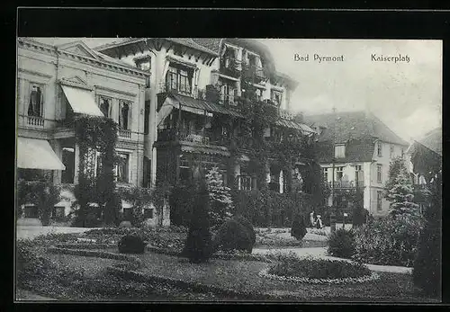 AK Bad Pyrmont, Kaiserplatz