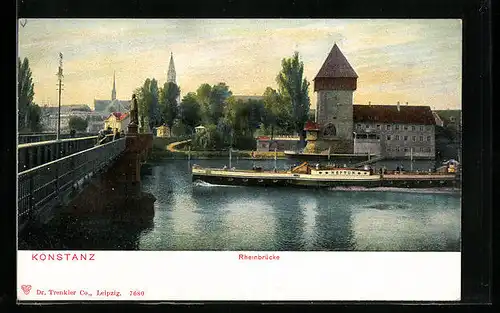 AK Konstanz, Rheinbrücke