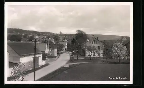 AK Ohorn b. Pulsnitz, Ortsansicht aus der Vogelschau