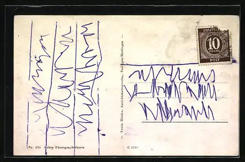 AK Esslingen-Mettingen a. N., Gesamtansicht aus der Vogelschau