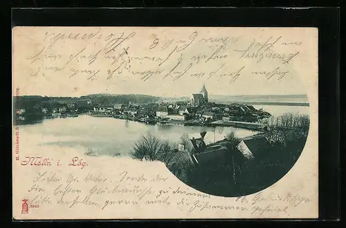 AK Mölln i. Lbg., Ortsansicht aus der Vogelschau