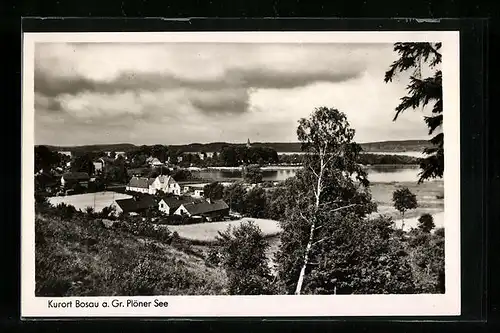 AK Bosau, Ortsansicht am Gr. Plöner See
