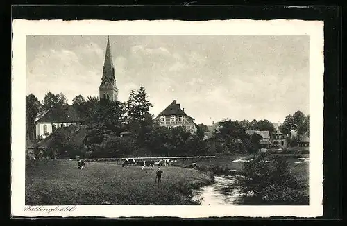 AK Fallingbostel, Ortsansicht mit Kirche