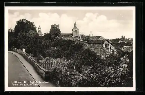 AK Kirchheimbolanden, Partie am grauen Turm