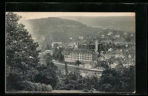 AK Hann. Münden, Blick v. Wüstefeld`s Anlage auf Schloss und Kattenbühl