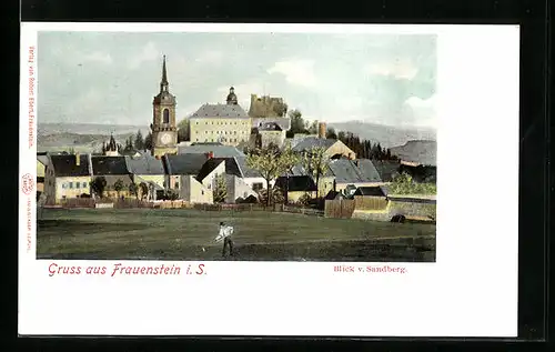 AK Frauenstein i. S., Blick vom Sandberg