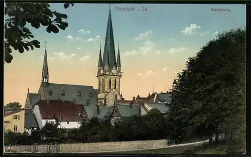 AK Neustadt i. Sa., Stadtkirche