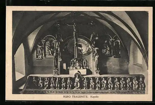 AK Landshut, Kapelle in der Burg Trausnitz