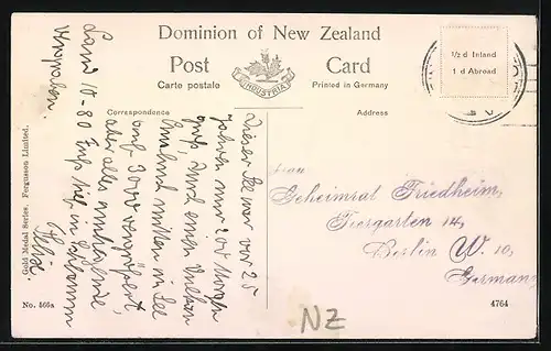 AK Neuseeland, Boiling Water, Lake Rotomahana