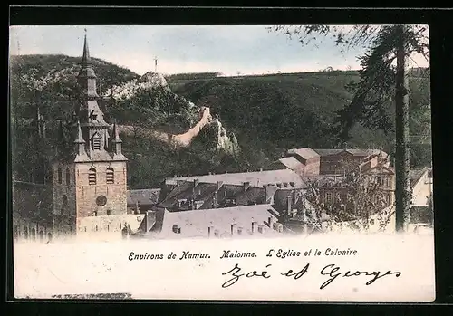 AK Malonne, L`Eglise et le Calvaire