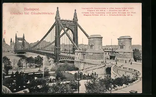 AK Budapest, Elisabethbrücke