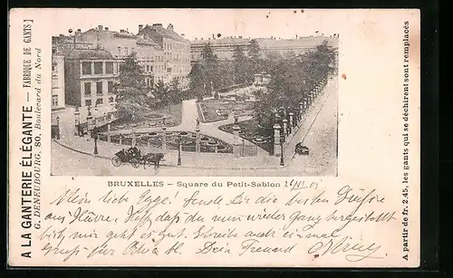 AK Brüssel / Bruxelles, Square du Petit-Sablon