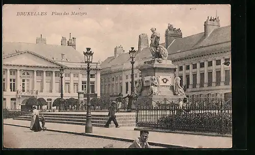 AK Brüssel / Bruxelles, Place des Martyrs